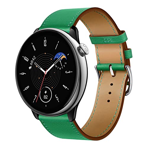 Armband für Amazfit GTR Mini Band, Weich PU Leder Keine Lücke Armbänder mit Amazfit GTR Mini Uhrenarmbänder Loop für Herren Damen Einstellbar Lederarmband mit Amazfit GTR Mini (U,GTR Mini) von MBAFIT