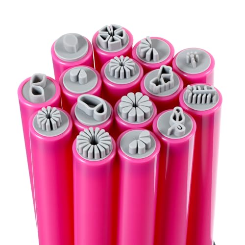MBAIYO 15 Stück Nailart Stempel Stifte Set, Nail Stamp DIY Nail Art Stempelstift Nagel-Graffiti-Nagelkunst Blumen Design Nagelstempel Nail Art Stamp Pen Set Punktierung Design Tools für Frauen Mädchen von MBAIYO