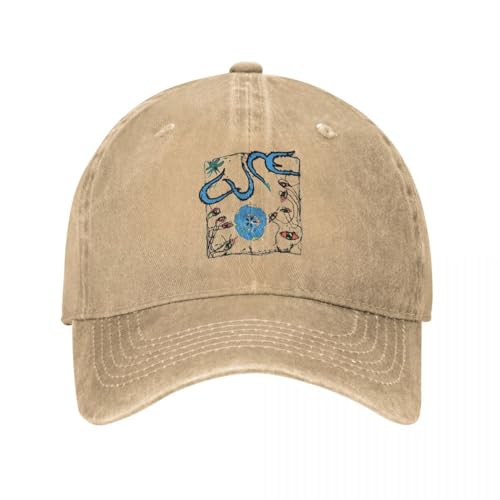MBDXIOQW Unisex Robert Smith The Cure Baseballkappe Retro Distressed Denim Washed Snapback Cap für Männer Frauen Sommer Unstrukturierte Weiche Mützen Hut Mode Geschenke von MBDXIOQW