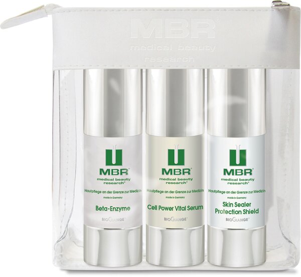 MBR BioChange Beta-Enzyme 15 ml + Cell Power Vital Serum 15 ml + Skin Sealer Protection Shield 15 ml 3 Artikel im Set von MBR