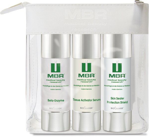 MBR BioChange Travel Set = Beta-Enzyme 30 ml + Tissue Activator Serum 30 ml + Sealer Protection Shield 30 ml 3 Artikel im Set von MBR