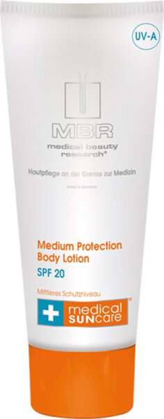 MBR Medical Sun Care Medium Protection Body Lotion SPF 20 200 ml von MBR