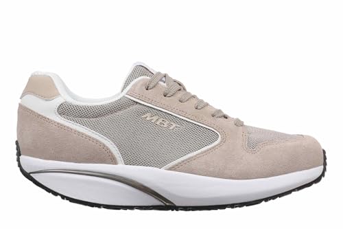 MBT-1997 Classic II Freizeitschuhe für Damen im modernen Stil. Physiologisch geformte Schuhe für Komfort und Stabilität mit gewölbter Sohle. SchnürsneakerFarbe: Beige von MBT