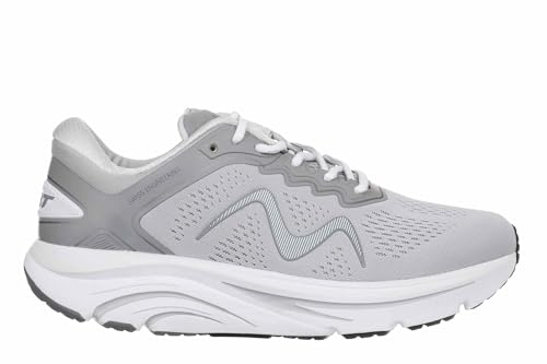 MBT-2000 III LACE UP Herrensportschuhe. Physiologisch-anatomisch geformter und bequemer Schuh. Geschwungene Sohle. Atmungsaktives Gewebe. Ideal für Langstreckenläufe. Farbe Grau von MBT