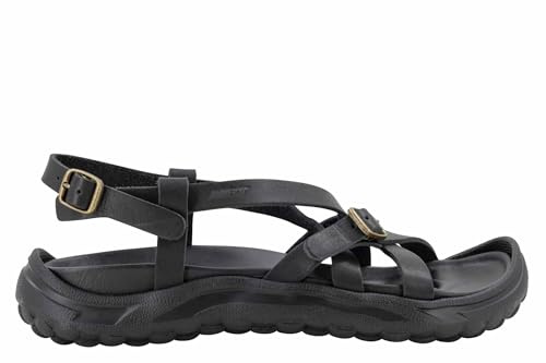 MBT AYA. ANATOMISCHE Damensandalen mit ergonomischem Design und hervorragender Dämpfung. Sohle mit verbessertem Grip und verstellbarer Schnalle. Komfort und Stil. Farbe: Schwarz. von MBT