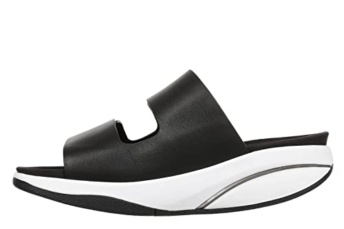 MBT LIKI Sandalen für Damen aus Leder mit Schnallenverschluss. Leichtes und bequemes Schuhwerk für Frühling Sommer. Physiologisches Schuhwerk für Komfort und Stabilität. Sandalen zum Anziehen von MBT