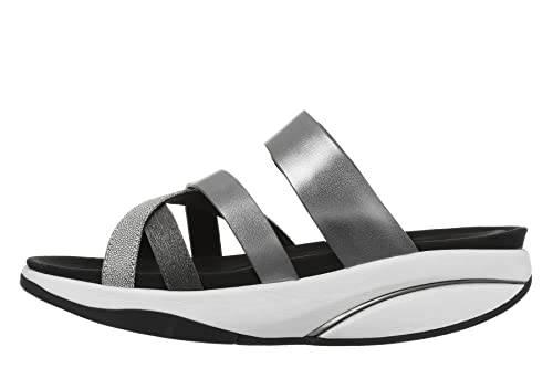 MBT FASI Sandalen für Damen aus Leder mit Schnallenverschluss. Leichtes und bequemes Schuhwerk für Frühling Sommer. Physiologisches Schuhwerk für Komfort und Stabilität. Sandalen zum Anziehen von MBT