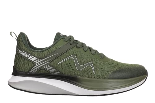 MBT Huracan 3 LACE UP Herren-Sneakers. Anatomische und Bequeme Running-Sneakers. Physiologische Komfort- und Stabilitätsschuhe mit gebogener Sohle. Running-Sneakers. Grüne von MBT