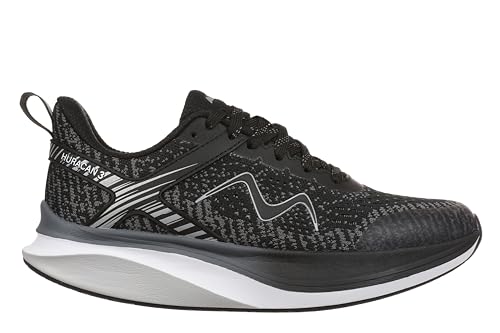 MBT Huracan 3 LACE UP Sportschuhe für Damen. Anatomische und Bequeme Laufschuhe. Physiologisches Schuhwerk für Komfort und Stabilität mit gebogener Sohle. Sneakers zum Laufen. Farbe Schwarz von MBT