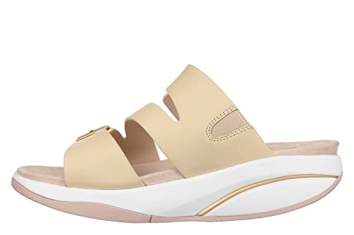 MBT KACE Sandalen für Damen aus Leder mit Schnallenverschluss. Leichtes und bequemes Schuhwerk für Frühling Sommer. Physiologisches Schuhwerk für Komfort Stabilität. Sandalen zum Anziehen von MBT