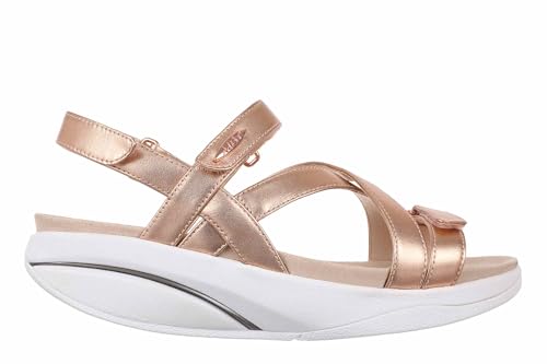 MBT KIBURI Damen-Sandaletten aus weichem Nappaleder. Leichte und bequeme Frühlings- und Sommerschuhe. Physiologische Sandalen mit Komfort und Stabilität. Farbe Braun MBT KIBURI Damen-Sandaletten aus weichem Nappaleder. Leichte und bequeme Frühlings- und Sommerschuhe. Physiologische Sandalen mit Komfort und Stabilität. Farbe Braun von MBT