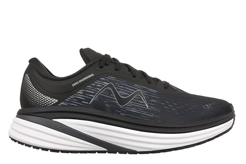 MBT M-3000 LACE UP Herrensportschuhe. Anatomische und Bequeme Sportschuhe zum Laufen. Physiologischer Komfort und Stabilität mit gewölbter Sohle. Laufschuhe. Farbe: Schwarz. von MBT