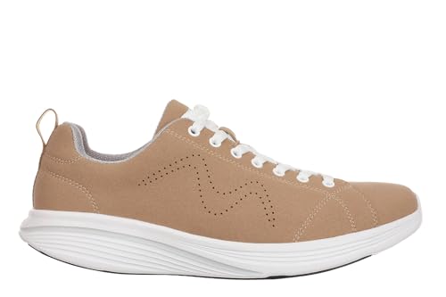 MBT M1500 Slip On Damen-Schnürschuhe. Anatomische und Bequeme Walking-Sneakers. Physiologische Komfort- und Stabilitätsschuhe mit gebogener Sohle. Moderne Sneakers. Braun von MBT