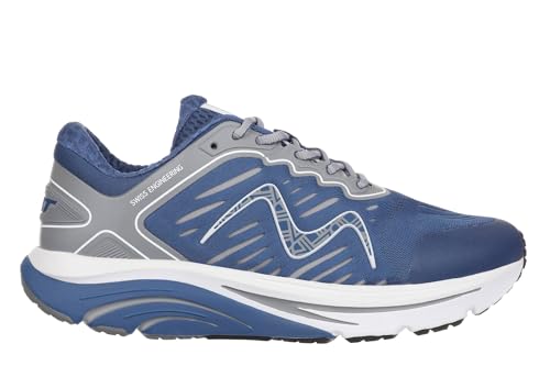 MBT MBT-2000 II LACE UP Herren-Laufschuhe. Anatomische und Bequeme Laufschuhe. Physiologische Komfort- und Stabilitätsschuhe mit gebogener Sohle. Blaue Laufschuhe von MBT