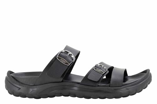 MBT OITA. ANATOMISCHE Damensandalen mit ergonomischem Design und hervorragender Dämpfung. Sohle mit verbessertem Grip und verstellbarer Schnalle. Komfort und Stil. Farbe: Schwarz. von MBT