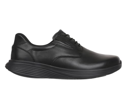 MBT SF-100 Herren-Freizeitschuhe im klassischen Stil. Physiologische und Bequeme Schuhe Stabilität mit Wippensohle. Lässige Schnürschuhe. Schwarze von MBT