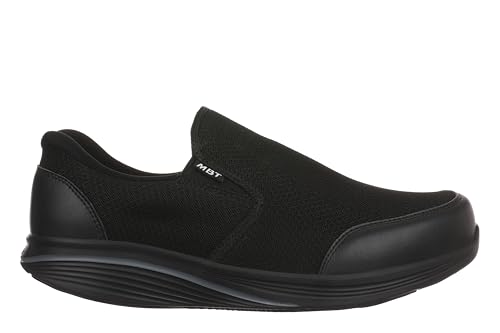 MBT SF-Modena De-Slip On 4E Schuhe für Männer und Frauen. Design mit Druckumverteilungs-Technologie und Sohle mit Drehachse für aktive Bewegung. Farbe: Schwarz von MBT