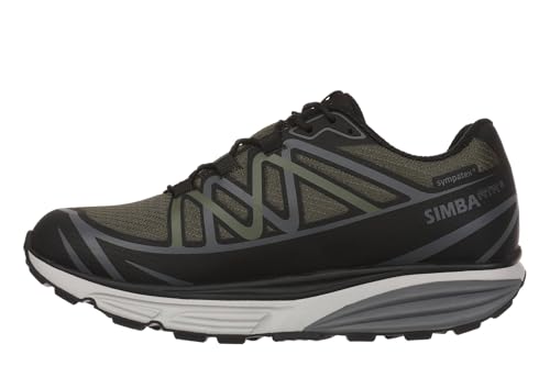 MBT Simba ATR 2 SYM Herren Sportschuhe. Anatomische und Bequeme Wanderschuhe. Physiologisches Schuhwerk für Komfort und Stabilität mit gebogener Sohle. Berg-Sneakers. Farbe Grün von MBT