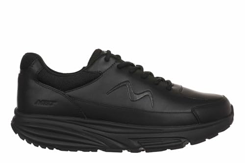 MBT Simba Trainer II Damenschuhe. Sneakers mit lässigem und vielseitigem Design. Kunstleder und Schnellschnürsystem. Physiologisches Schuhwerk mit Dämpfung und Atmungsaktivität. Farbe: Schwarz von MBT