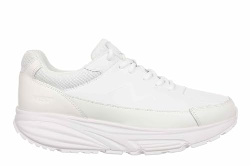 MBT Simba Trainer II Damenschuhe. Sneakers mit lässigem und vielseitigem Design. Kunstleder und Schnellschnürsystem. Physiologisches Schuhwerk mit Dämpfung und Atmungsaktivität. Farbe: Weiß von MBT