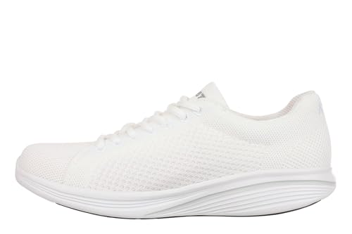 MBT SORA LACE UP Sportschuhe für Damen im modernen Stil. Anatomische und Bequeme Laufschuhe. Physiologisches Schuhwerk für Komfort und Stabilität mit gebogener Sohle. Sneakers mit Schnürung. Weiß von MBT