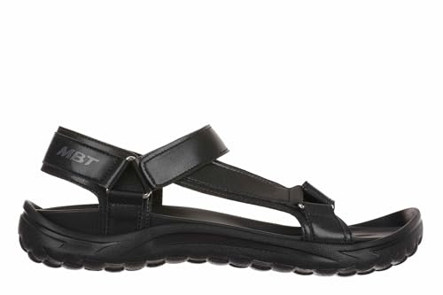 MBT YAMATO. ANATOMISCHE Herrensandalen mit ergonomischem Design und hervorragender Dämpfung. Sohle mit verbessertem Grip und verstellbarer Schnalle. Farbe: Schwarz von MBT