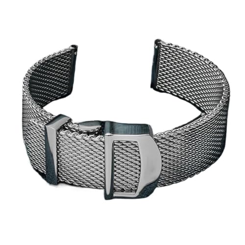 MBUIOPJ 20 mm 22 mm Armband Metallgeflecht Uhrenarmband Milanese Edelstahl Uhrenarmband Kompatibel mit IWC PORTOFINO PORTUGIESER Armbandzubehör(22mm) von MBUIOPJ