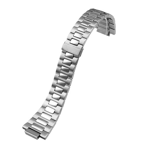 MBUIOPJ 25 * 13mm Edelstahl Uhrenarmband Silber Metall Uhrenarmband mit Faltschließe Kompatibel mit Patek Philippe Nautilus 5711/5726 MBUIOPJ 25 * 13mm Edelstahl Uhrenarmband Silber Metall Uhrenarmband mit Faltschließe Kompatibel mit Patek Philippe Nautilus 5711/5726 von MBUIOPJ