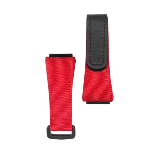 MBUIOPJ Nylon-Armband kompatibel mit Richard Mille RM011 RM3502 RM056 Canvas-Uhrenarmband Armbanduhren Band Herrenarmband(Red black) von MBUIOPJ