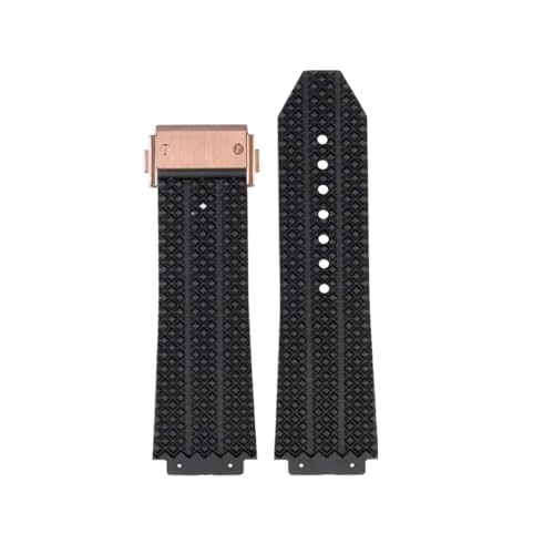 MBUIOPJ Uhrenarmband kompatibel mit BIG BANG Silikon 24 * 17mm 25 * 19mm wasserdicht Herren Uhrenarmband Kettenuhr Gummiarmband(GREEN BLUE) von MBUIOPJ