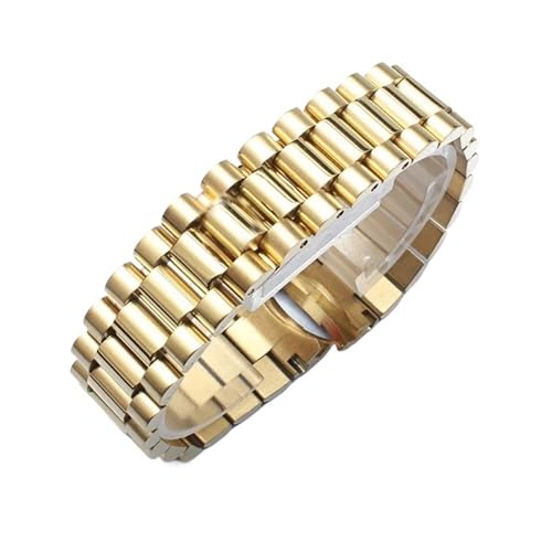 MBUIOPJ Uhrenarmband kompatibel mit Rolex DATEJUST DAY-DATE OYSTERPERTUAL DATE Edelstahlarmband Uhrenzubehör Uhrenarmband 20 mm 21 mm(Gold,21mm) von MBUIOPJ
