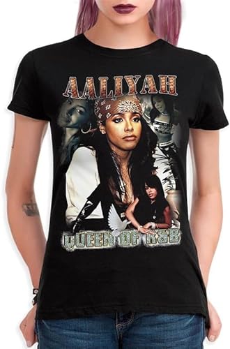 Aaliyah - Queen of R&B Women's T-T-Shirts Hemden(XX-Large) von MBXLDGFD