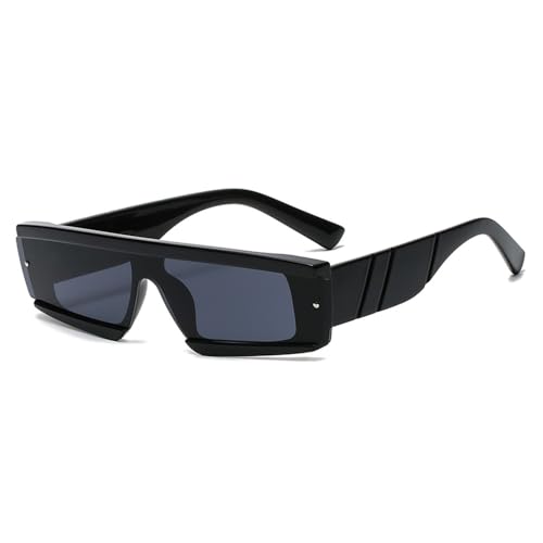 MBXLDGFD New 2025 Sonnenbrille Sunglasses Women Men Punk Frame Sun Glasses UV400(Black) von MBXLDGFD