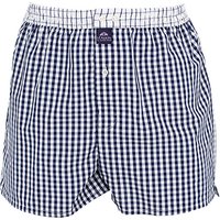 MC ALSON Herren Boxershorts blau Reine Baumwolle Gemustert von MC ALSON