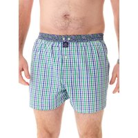 MC ALSON Herren Boxershorts blau Reine Baumwolle Gemustert von MC ALSON