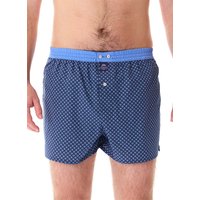 MC ALSON Herren Boxershorts blau Reine Baumwolle Gemustert von MC ALSON