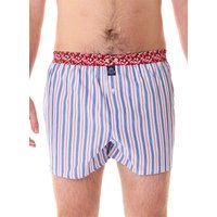 MC ALSON Herren Boxershorts blau Reine Baumwolle Gestreift von MC ALSON