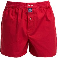MC ALSON Herren Boxershorts rot Baumwolle unifarben von MC ALSON