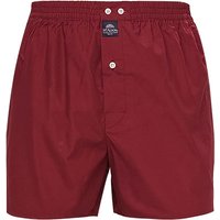 MC ALSON Herren Boxershorts rot Baumwolle unifarben von MC ALSON