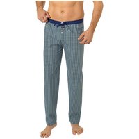 MC ALSON Herren Pyjamahose blau Stoff kariert von MC ALSON