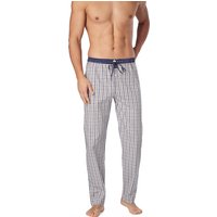 MC ALSON Herren Pyjamahose beige Baumwolle kariert von MC ALSON