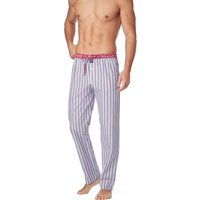 MC ALSON Herren Pyjamahose blau,rot Baumwolle & Mix Gestreift von MC ALSON