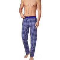 MC ALSON Herren Pyjamahose blau Baumwolle kariert von MC ALSON