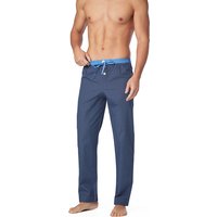 MC ALSON Herren Pyjamahose blau Baumwolle kariert von MC ALSON