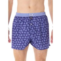 MC ALSON Herren Boxershorts blau Reine Baumwolle Gemustert von MC ALSON