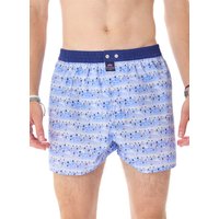 MC ALSON Herren Boxershorts blau Reine Baumwolle Gemustert von MC ALSON