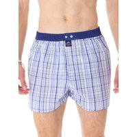 MC ALSON Herren Boxershorts blau Reine Baumwolle Gemustert von MC ALSON