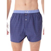 MC ALSON Herren Boxershorts blau Reine Baumwolle Gemustert von MC ALSON