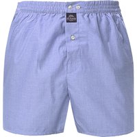 MC ALSON Herren Boxershorts blau Reine Baumwolle unifarben von MC ALSON