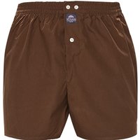 MC ALSON Herren Boxershorts braun Reine Baumwolle unifarben von MC ALSON